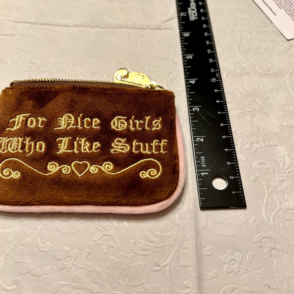 Stoney Clover x Juicy Couture Brown Embroidered Keychain Wallet - Picture 6 of 8